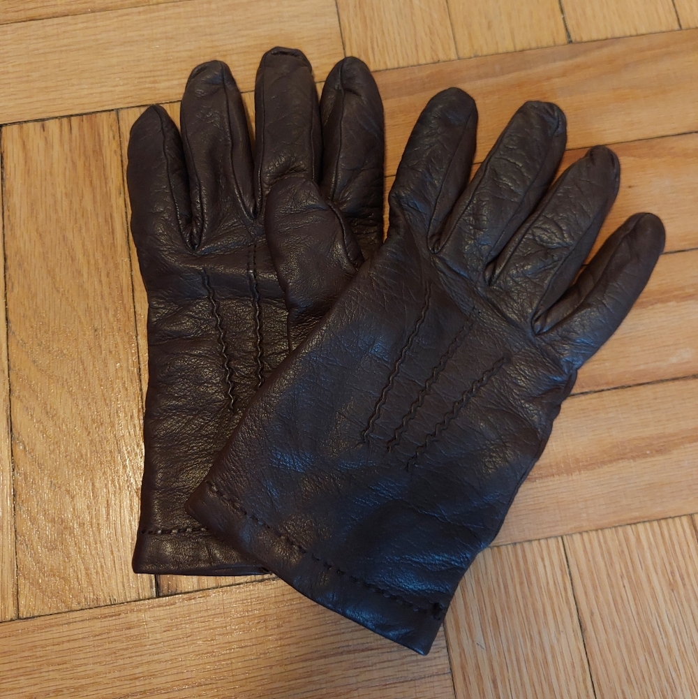 European Cashmere-lined Leather Gloves